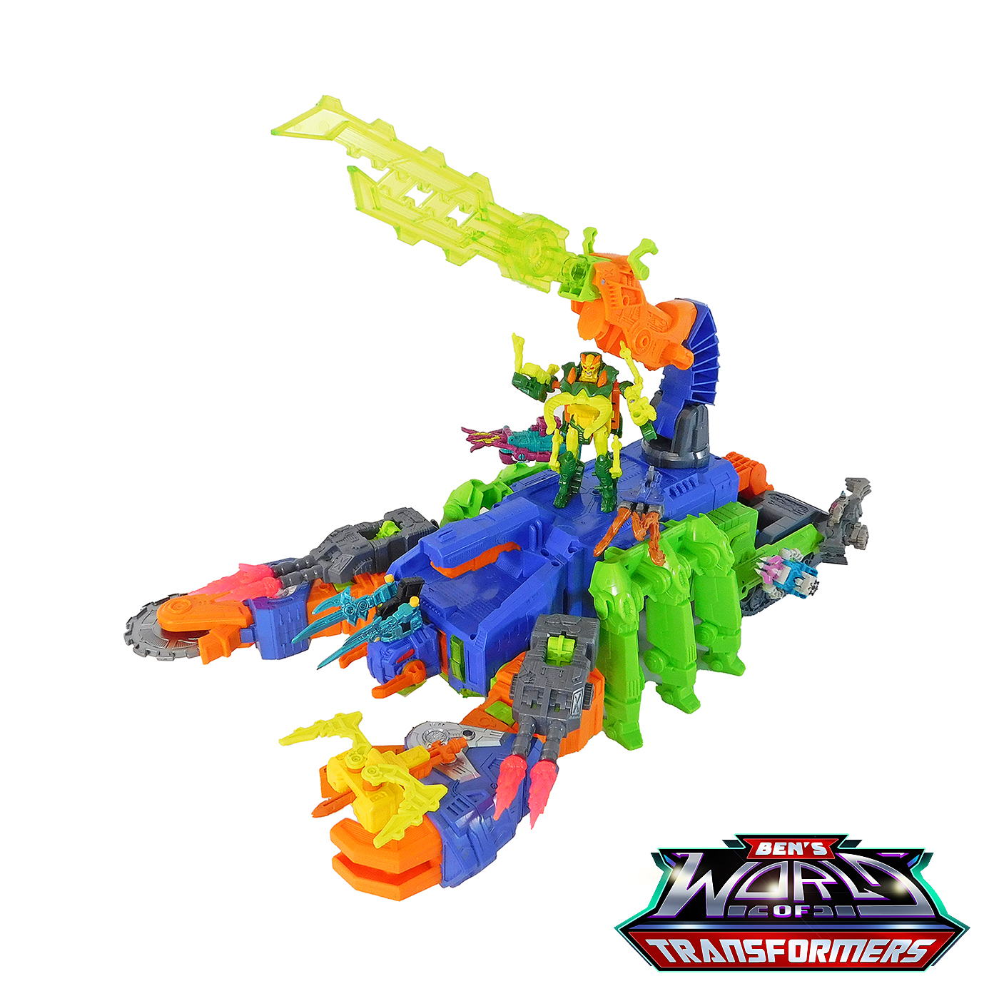 "Beast Mode with figures and accessories attached"