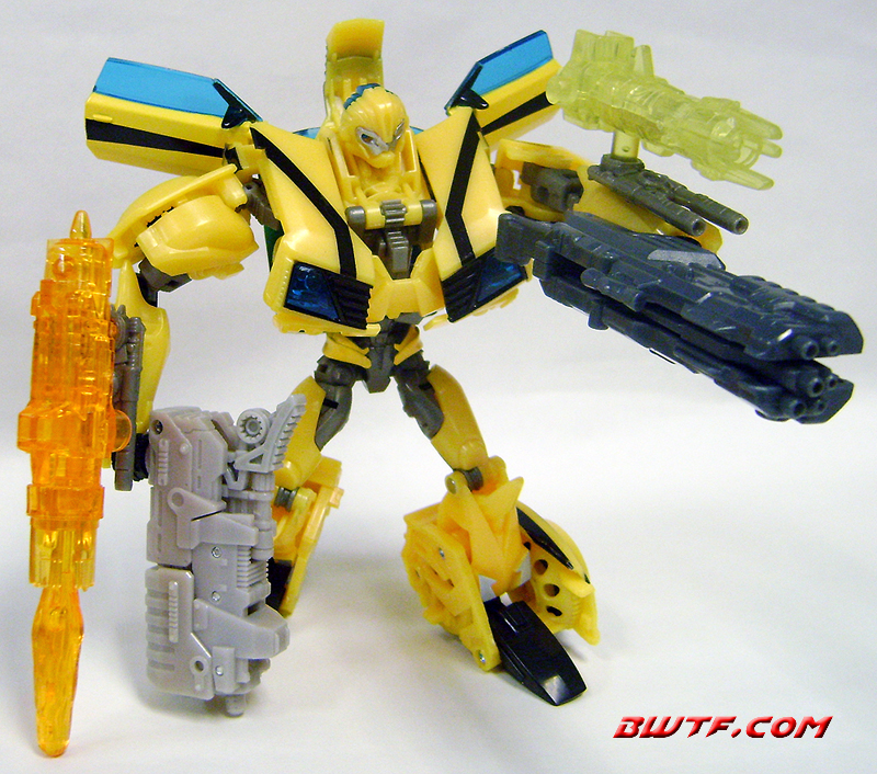 "Robot Mode (with extra weapons attached)"