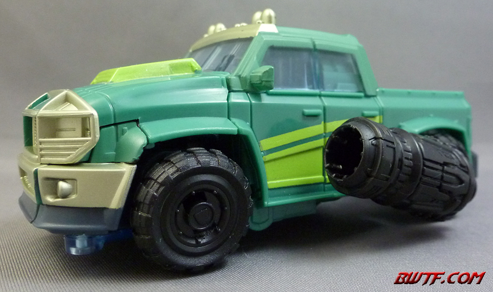 "Vehicle Mode (with weapons attached)"