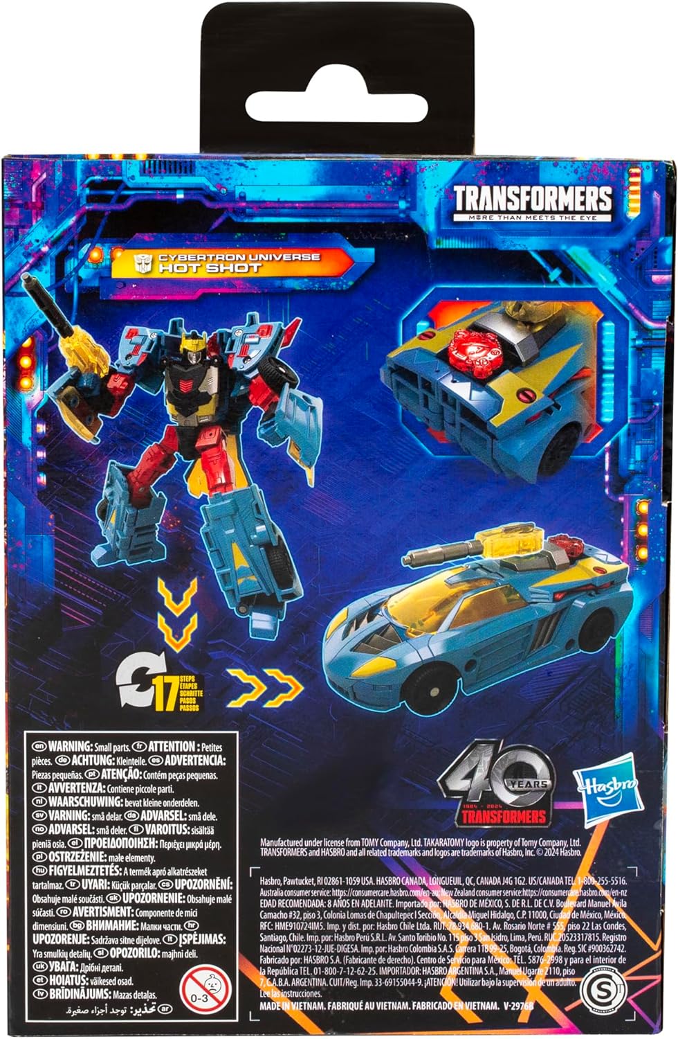 Cybertron Hot Shot (In Box - Back)