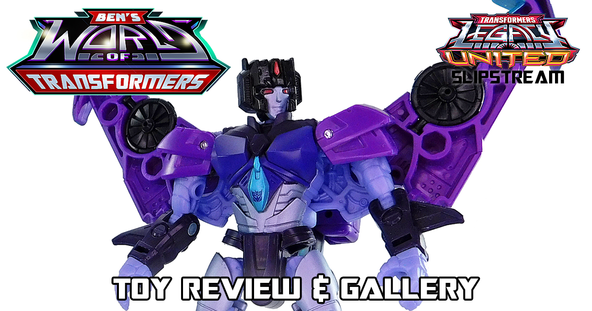 Transformers Legacy Slipstream figure transforms in two ways