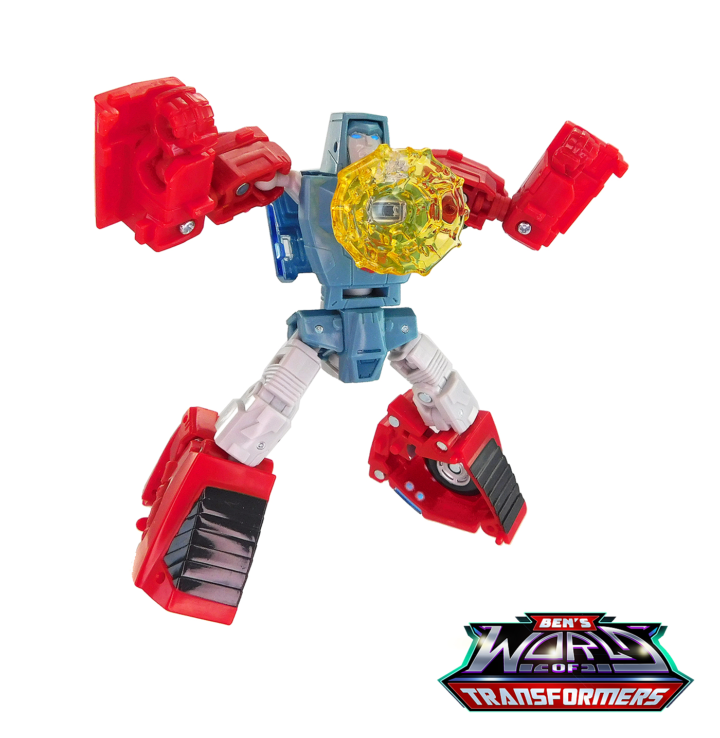 "Robot Mode with Blast Effect Attached"